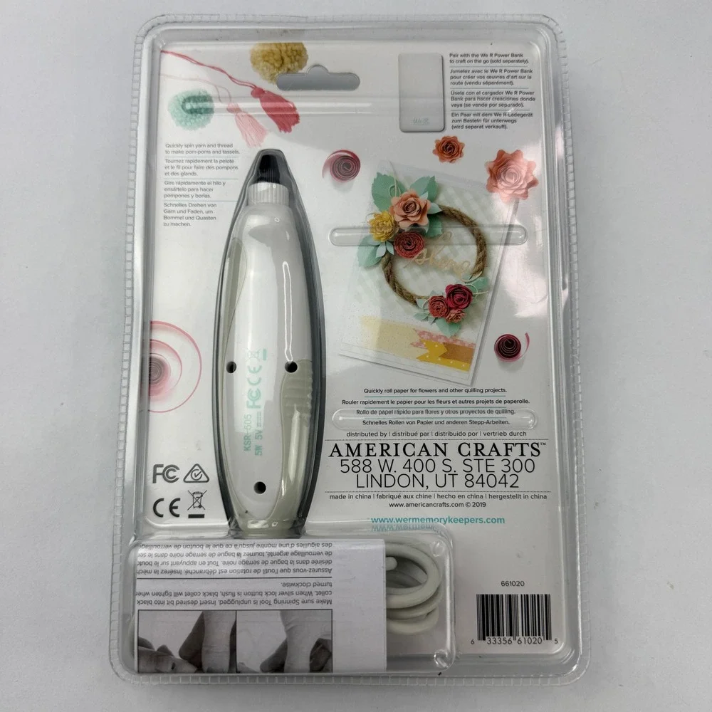 We R Memory Keepers Crafter's Essentials Spinning Tool Kit USB 5pc 661020 NEW